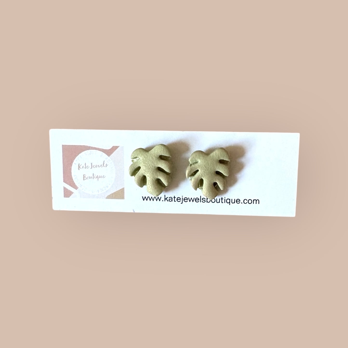Monstera Studs