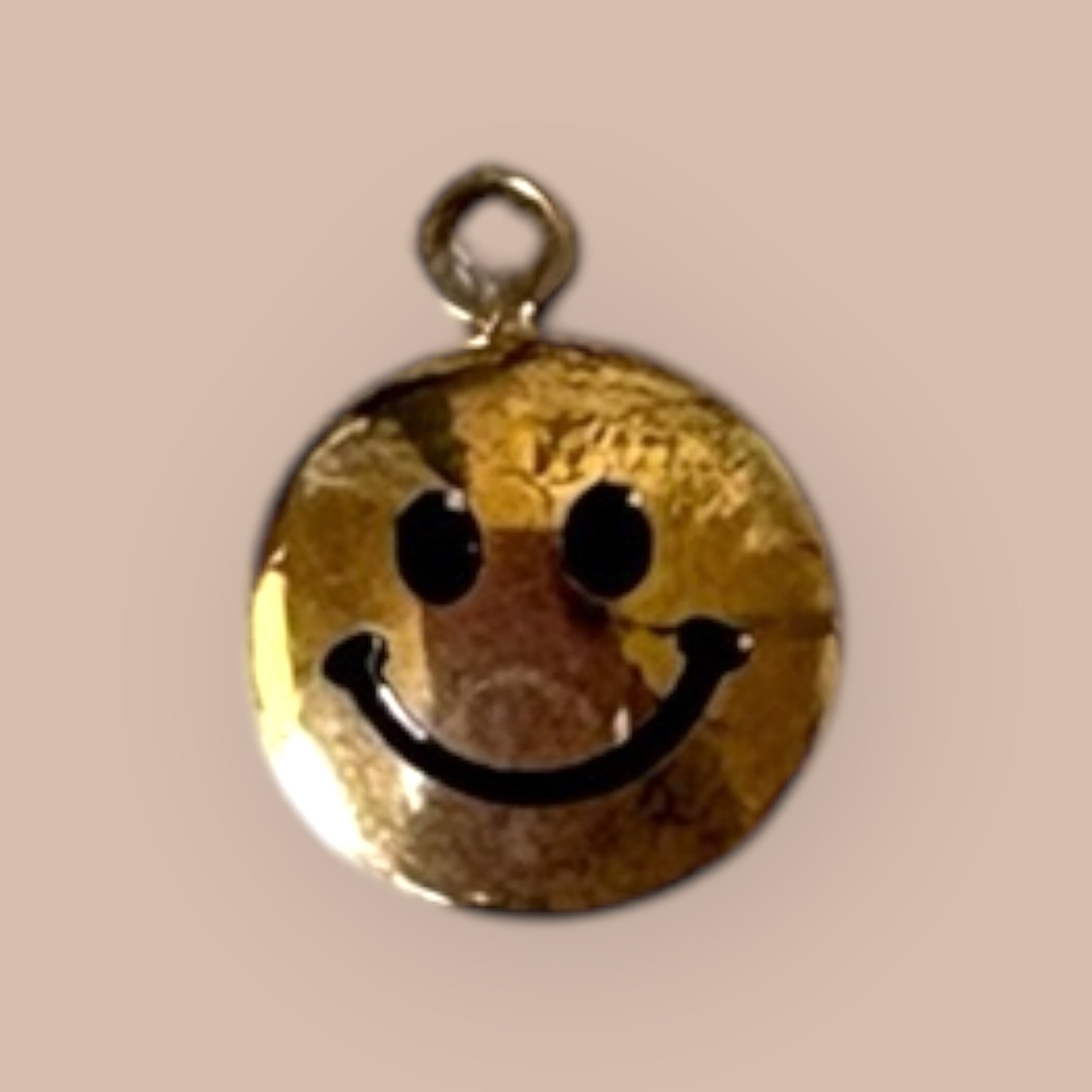 Gold Happy Face Charm