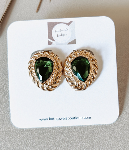 Paris Green Earrings