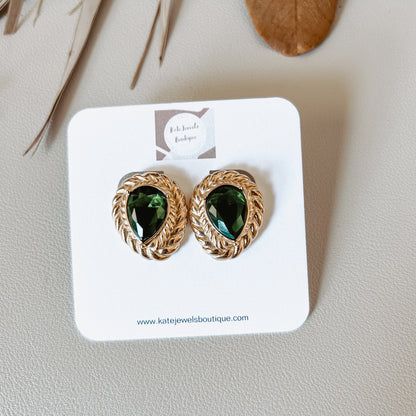 Paris Green Earrings