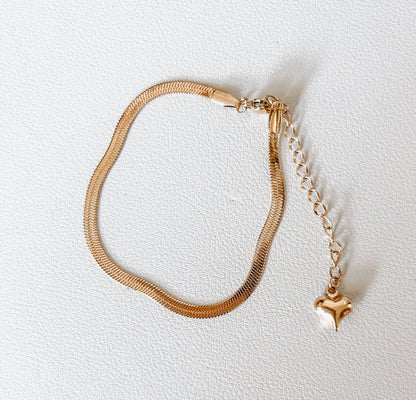 Gold Lady Snake Bracelet