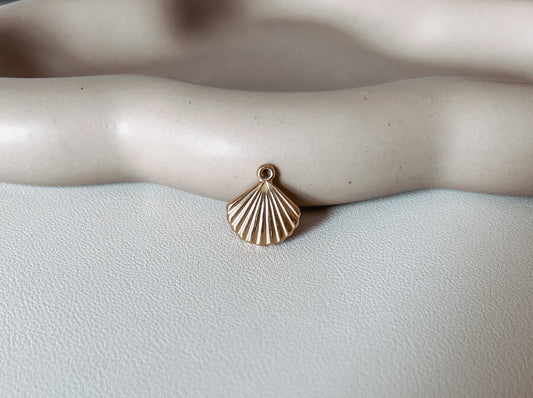 Gold Seashell Charm