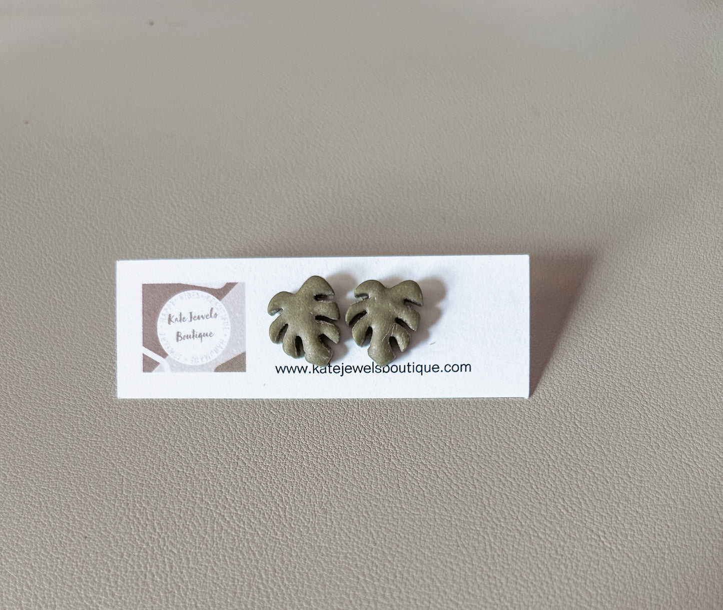 Monstera Studs