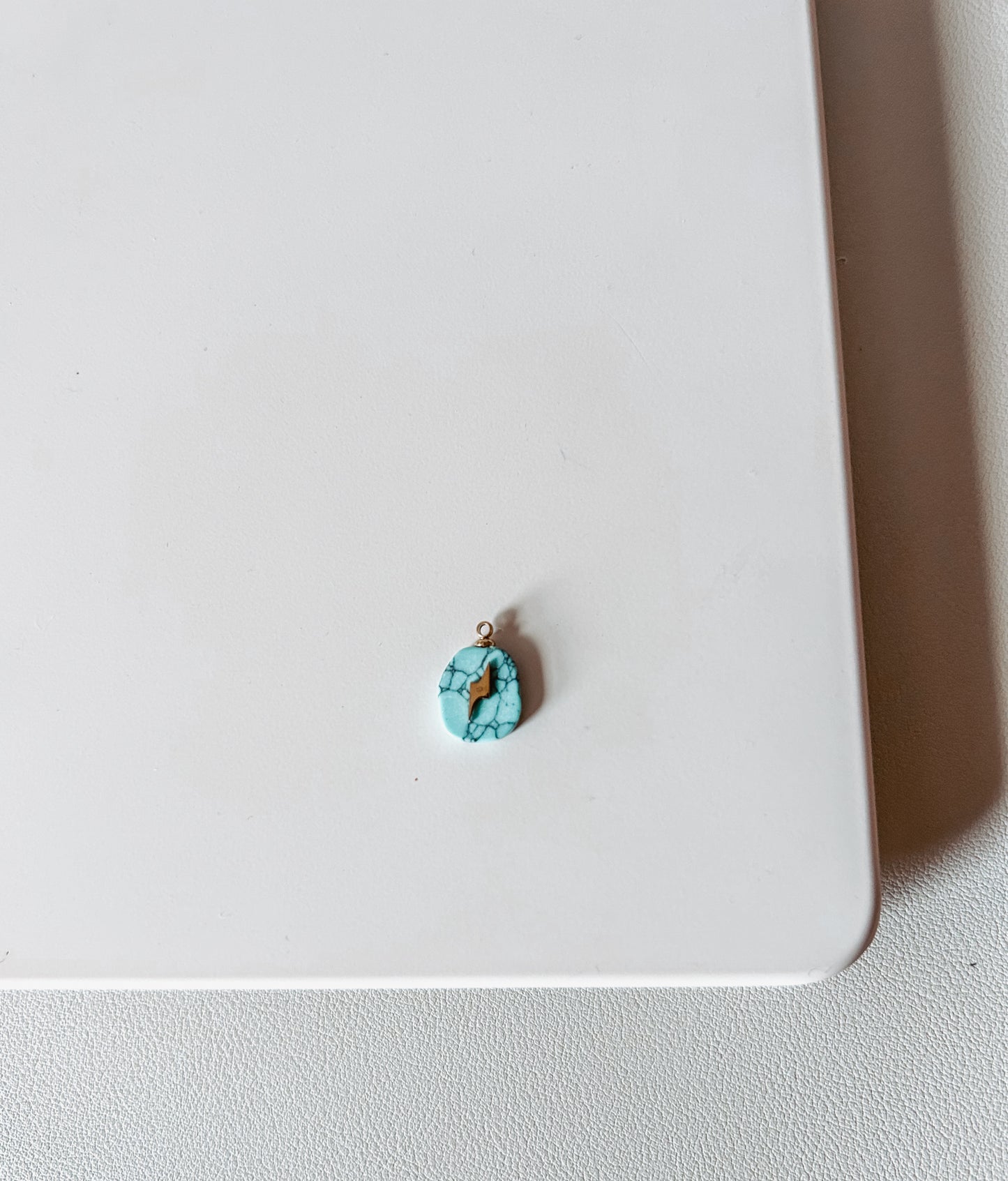 Turquoise Quartz Charm