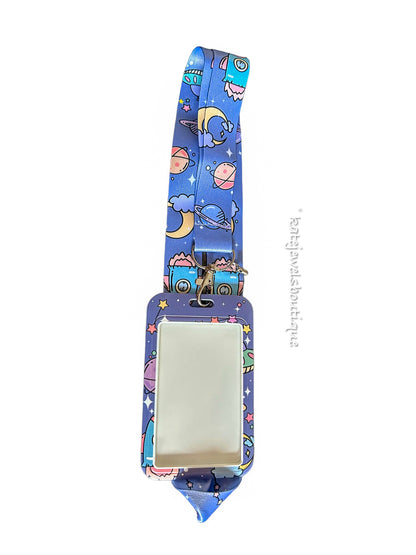 Blue Space Lanyard