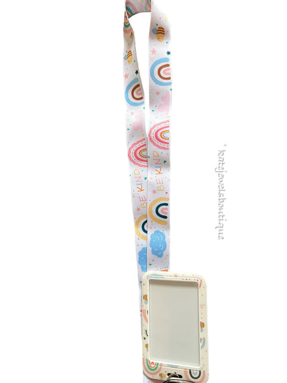 Be Kind- Rainbow Lanyard