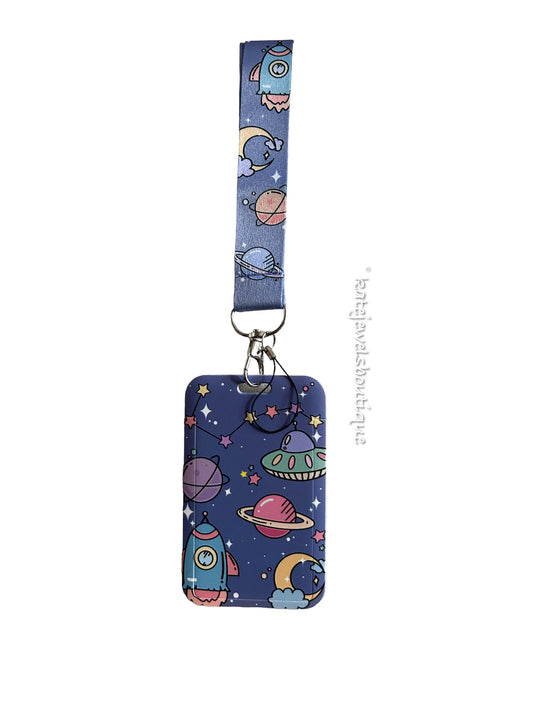 Blue Space Lanyard