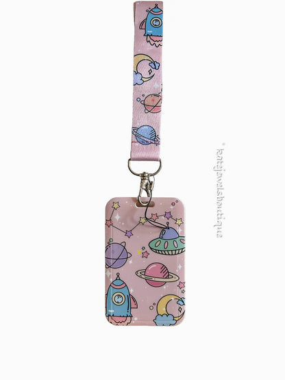 Pink Space Lanyard